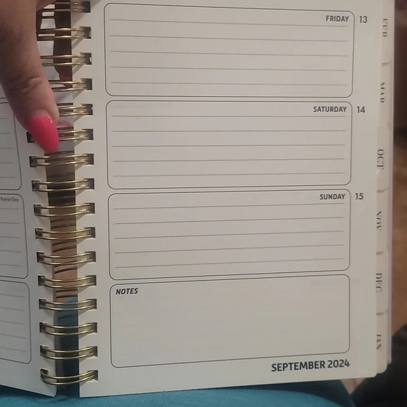 MOLLY & REX French bulldog frenchie monthly weekly daily planner book w stickers - Picture 9 of 9